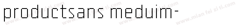 productsans meduim字体转换